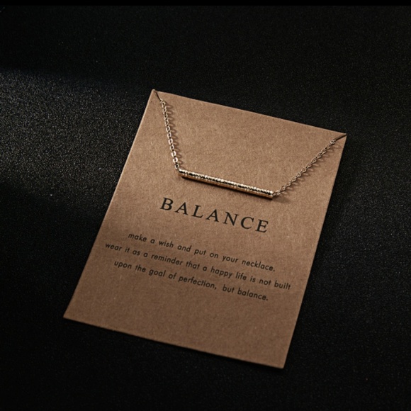 Balance Boho Indie Layering Gold Charm Necklace - Picture 3 of 8